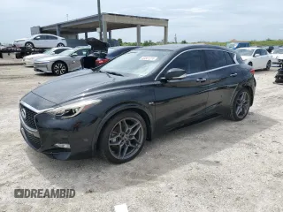 2018 Infiniti QX30 ESSENTIAL with VIN SJKCH5CP7JA046283, listed as a Copart auction lot 60801274 with 61,936 mi miles and Salvage Title. Bid and sale history available at carsss.com. Image 1.