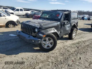 2018 Jeep Wrangler Sport S with VIN 1C4GJXAN5JW199463, listed as a Copart auction lot 47041515 with 95,373 mi miles and Salvage Title. Bid and sale history available at DreamBid. Image 1.