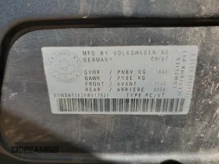 2008 Volkswagen Rabbit S with VIN WVWDA71K28W017821, listed as a Copart auction lot 73478854 with 81,366 mi miles and Salvage Title. Bid and sale history available at carsss.com. Image 12.