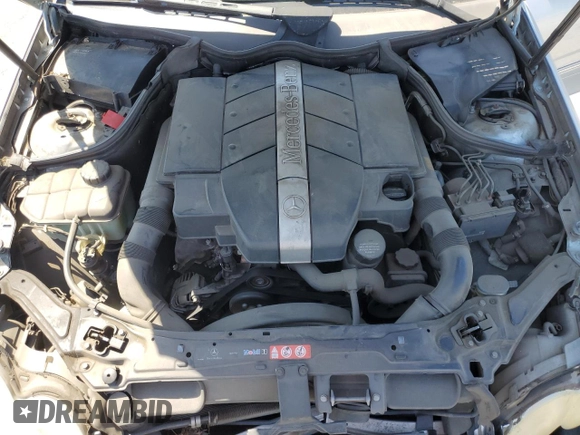 2005 Mercedes-Benz CLK 320 with VIN WDBTK65G35T046524, listed as a Copart auction lot 59342025 with 170,760 mi miles and Salvage title. Bid and sale history available at DreamBid. Image 11.