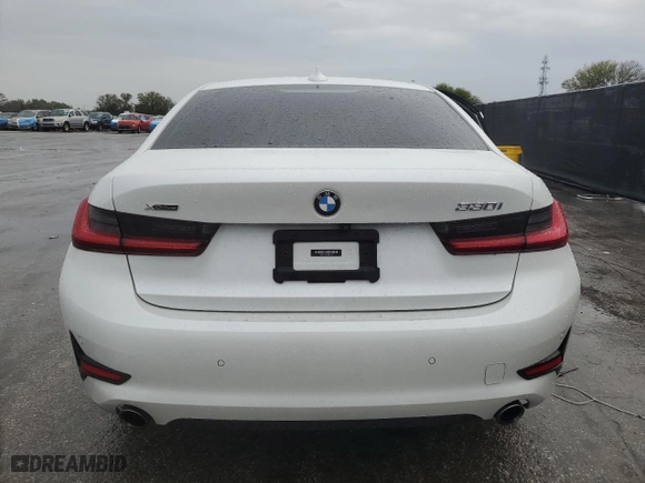 2021 BMW 3 Series 330i xDrive with VIN 3MW5R7J09M8B74497, listed as a Copart auction lot 46536545 with 39,290 mi miles and Salvage Title. Bid and sale history available at carsss.com. Image 6.