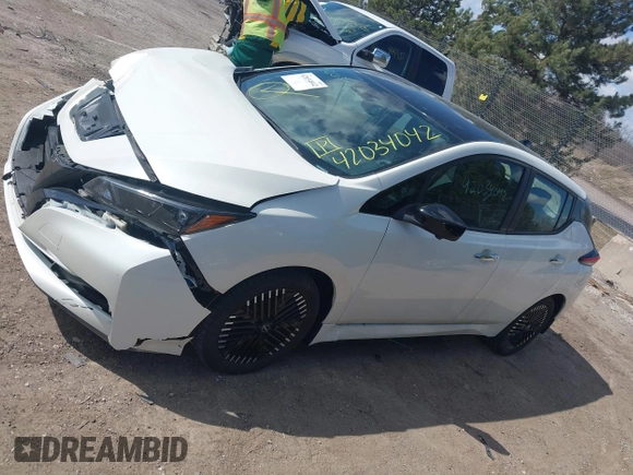 2023 Nissan LEAF SV Plus with VIN 1N4CZ1CV4PC557184, listed as a IAAI auction lot 42034042 with 12,037 mi miles and . Bid and sale history available at DreamBid. Image 14.