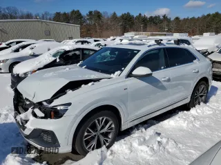 2021 Audi Q8 Premium Plus with VIN WA1EVAF15MD018449, listed as a Copart auction lot 44244225 with 89,924 mi miles and Salvage Title. Bid and sale history available at carsss.com. Image 1.