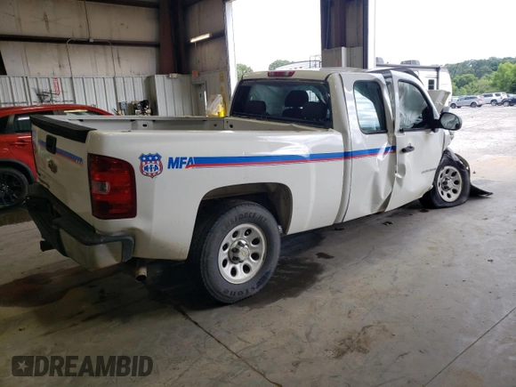 2011 Chevrolet Silverado 1500 Work Truck with VIN 1GCRKPE34BZ148633, listed as a Copart auction lot 62725224 with Not Provided miles and Salvage Title. Bid and sale history available at DreamBid. Image 3.