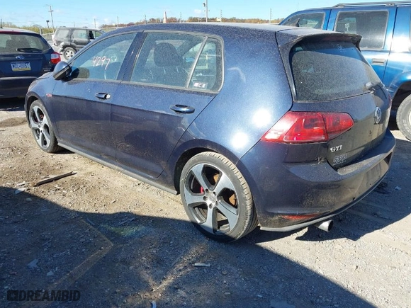 2016 Volkswagen Golf GTI SE with VIN 3VW4T7AU4GM036765, listed as a IAAI auction lot 40674297 with 199,583 mi miles. Bid and sale history available at carsss.com. Image 3.