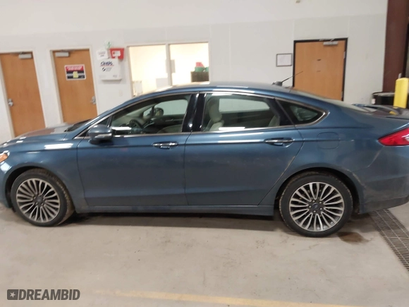 2018 Ford Fusion Titanium with VIN 3FA6P0D97JR271966, listed as a IAAI auction lot 41722535 with 118,304 mi miles. Bid and sale history available at carsss.com. Image 14.