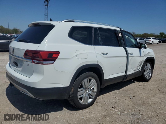 2019 Volkswagen Atlas SE with VIN 1V2WR2CA7KC598569, listed as a Copart auction lot 52291815 with 92,778 mi miles and Salvage title. Bid and sale history available at DreamBid. Image 3.