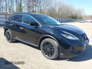 2023 Nissan Murano SV with VIN 5N1AZ2BJ6PC127626, listed as a IAAI auction lot 41895775 with 48,884 mi miles. Bid and sale history available at carsss.com. Image 1.