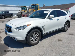2014 Infiniti QX70 with VIN JN8CS1MU7EM451098, listed as a IAAI auction lot 42026803 with 126,605 mi miles and . Bid and sale history available at DreamBid. Image 17.