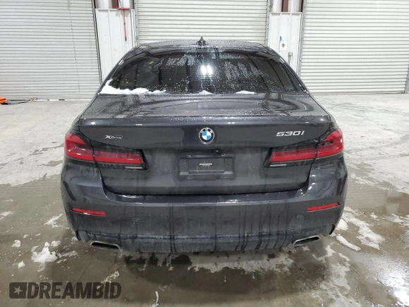 2021 BMW 5 Series 530i xDrive with VIN WBA13BJ0XMCG02446, listed as a Copart auction lot 44348085 with Not Provided miles and Salvage Title. Bid and sale history available at carsss.com. Image 6.