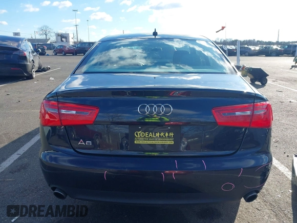 2014 Audi A6 Premium Plus with VIN WAUGFAFC4EN130083, listed as a IAAI auction lot 41237406 with 79,459 mi miles and . Bid and sale history available at DreamBid. Image 17.