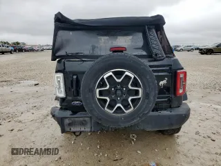 2022 Ford Bronco with VIN 1FMDE5DH1NLB77321, listed as a Copart auction lot 51923395 with 27,016 mi miles and Salvage Title. Bid and sale history available at carsss.com. Image 6.