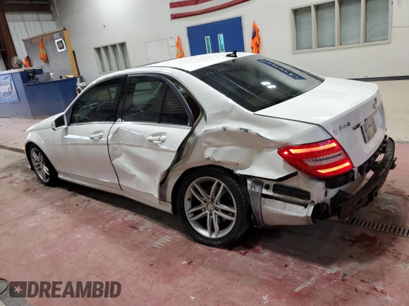 2012 Mercedes-Benz C 300 Sport with VIN WDDGF8BB1CR230744, listed as a Copart auction lot 80452834 with 143,320 mi miles and Salvage Title. Bid and sale history available at DreamBid. Image 2.