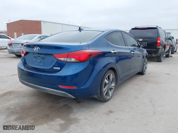 2014 Hyundai Elantra SE with VIN KMHDH4AEXEU122503, listed as a IAAI auction lot 38839586 with 86,865 mi miles. Bid and sale history available at carsss.com. Image 4.