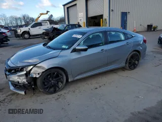2019 Honda Civic Sport with VIN 2HGFC2F83KH590205, listed as a Copart auction lot 50060315 with 70,167 mi miles and Salvage Title. Bid and sale history available at DreamBid. Image 1.