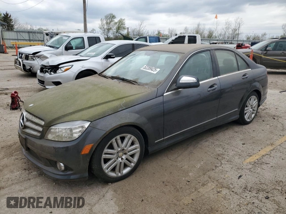 2009 Mercedes-Benz C-Class 3.0L Sport with VIN WDDGF81X99F255155, listed as a Copart auction lot 52289425 with 80,492 mi miles and Clean Title. Bid and sale history available at carsss.com. Image 1.