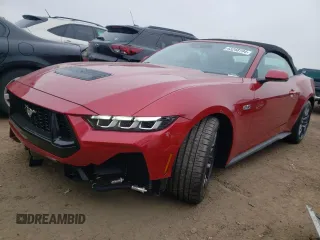 2024 Ford Mustang GT Premium with VIN 1FAGP8FF8R5108165, listed as a Copart auction lot 43248194 with 33 mi miles and Salvage title. Bid and sale history available at DreamBid. Image 1.
