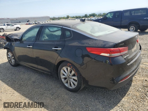 2018 Kia Optima EX with VIN 5XXGU4L39JG244603, listed as a Copart auction lot 60229675 with 123,677 mi miles and Salvage title. Bid and sale history available at DreamBid. Image 2.