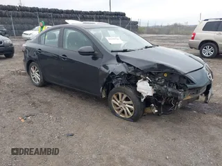 2012 Mazda Mazda3 i Touring with VIN JM1BL1V84C1698504, listed as a IAAI auction lot 42039726 with Not Provided miles. Bid and sale history available at carsss.com. Image 1.
