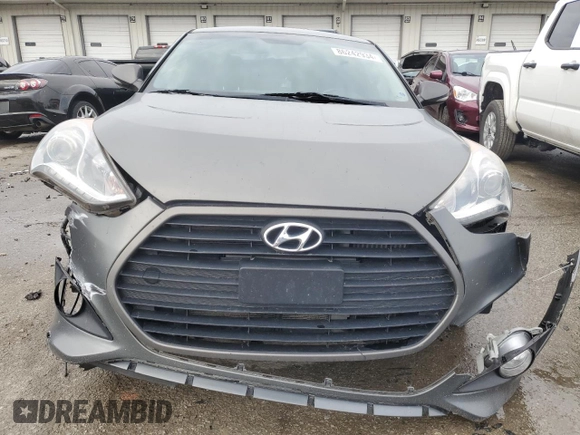 2015 Hyundai Veloster Turbo with VIN KMHTC6AE0FU221208, listed as a Copart auction lot 86242934 with 118,982 mi miles and Salvage title. Bid and sale history available at DreamBid. Image 5.