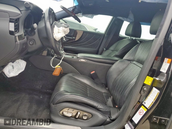 2018 Lexus LS 500 with VIN JTHB51FF9J5000688, listed as a Copart auction lot 58664355 with 106,208 mi miles and Salvage title. Bid and sale history available at DreamBid. Image 7.