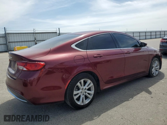 2015 Chrysler 200 Limited with VIN 1C3CCCAB2FN723063, listed as a Copart auction lot 52996575 with 245,700 mi miles and Clean Title. Bid and sale history available at carsss.com. Image 3.