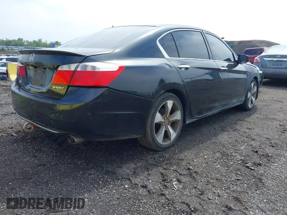 2015 Honda Accord Sport with VIN 1HGCR2F53FA143546, listed as a IAAI auction lot 42210888 with 113,741 mi miles and . Bid and sale history available at DreamBid. Image 4.