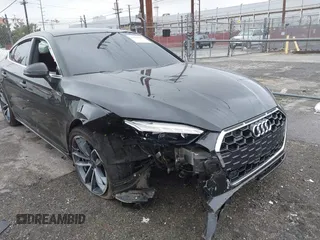 2023 Audi A5 Sportback S line Premium Plus with VIN WAUFACF57PA038841, listed as a IAAI auction lot 41507457 with 1 mi miles. Bid and sale history available at carsss.com. Image 6.