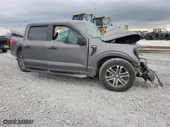 2021 Ford F-150 XL with VIN 1FTEW1CP2MKD25830, listed as a Copart auction lot 84232874 with 0 mi miles and Salvage Title. Bid and sale history available at carsss.com. Image 4.