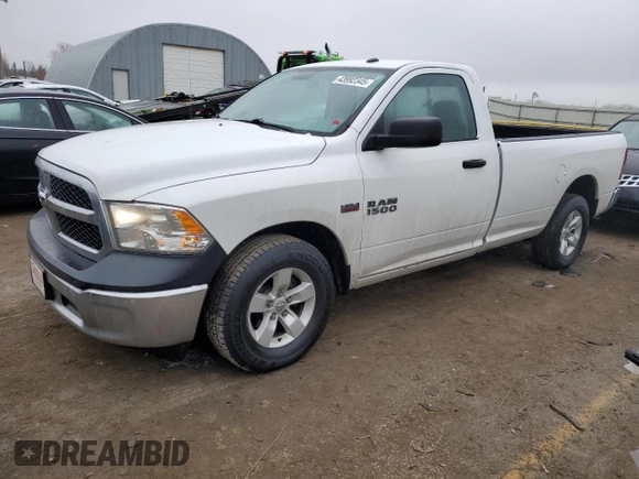 2018 Ram 1500 Tradesman z VIN 3C6JR6DT1JG234203, wystawiony jako Copart lot #43992345 z przebiegiem 98 180 mil mil oraz Szkoda całkowita • Salvage title. Historia ofert i sprzedaży dostępna na DreamBid. Obrazek 1.