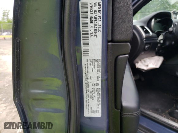 2020 Jeep Grand Cherokee Limited with VIN 1C4RJFBG1LC385427, listed as a Copart auction lot 56102715 with 123,392 mi miles and Salvage title. Bid and sale history available at DreamBid. Image 13.