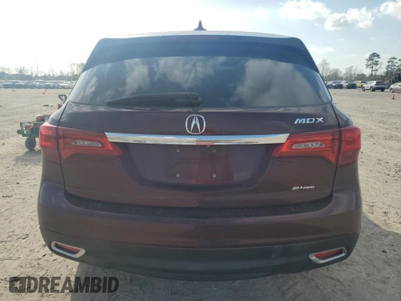 2016 Acura MDX with VIN 5FRYD4H21GB026413, listed as a Copart auction lot 48808395 with 90,339 mi miles and Salvage Title. Bid and sale history available at carsss.com. Image 6.
