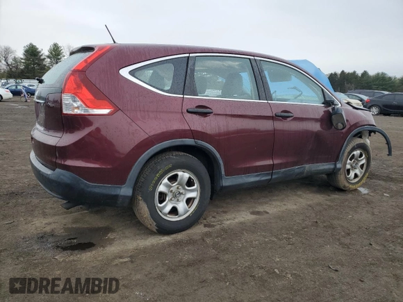 2013 Honda CR-V LX with VIN 5J6RM3H37DL033099, listed as a Copart auction lot 52578235 with 122,548 mi miles and Salvage Title. Bid and sale history available at carsss.com. Image 3.