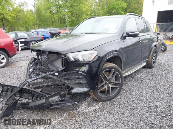 2021 Mercedes-Benz GLE 53 AMG with VIN 4JGFB6BBXMA531465, listed as a IAAI auction lot 42295588 with 46,509 mi miles and . Bid and sale history available at DreamBid. Image 18.