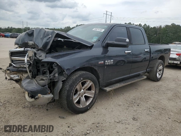 2014 Ram 1500 Big Horn z VIN 1C6RR7TT5ES265995, wystawiony jako Copart lot #55074165 z przebiegiem Nie podano mil oraz Szkoda całkowita • Salvage title. Historia ofert i sprzedaży dostępna na DreamBid. Obrazek 1.