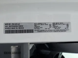 2020 Ram ProMaster Cargo with VIN 3C6TRVAG0LE134912, listed as a Copart auction lot 87543015 with Not Provided miles and Salvage Title. Bid and sale history available at DreamBid. Image 13.