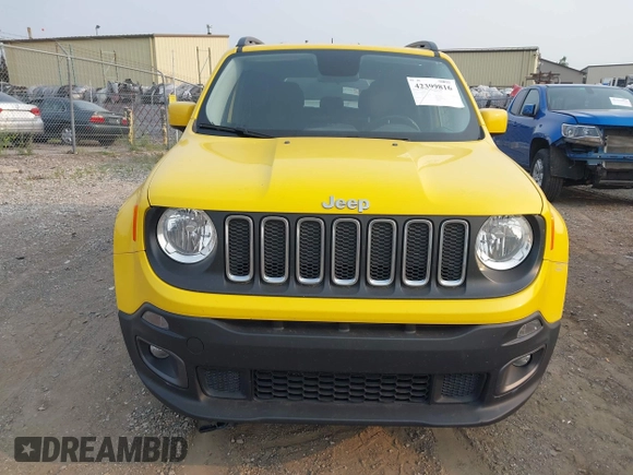 2017 Jeep Renegade Altitude with VIN ZACCJBBB6HPE96724, listed as a IAAI auction lot 42399816 with 66,912 mi miles and . Bid and sale history available at DreamBid. Image 12.