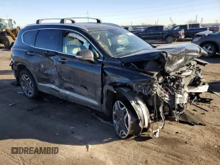 2023 Hyundai Santa Fe Hybrid SEL Premium with VIN 5NMS3DA13PH021806, listed as a Copart auction lot 85286524 with 21,285 mi miles and Salvage Title. Bid and sale history available at carsss.com. Image 4.