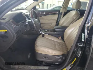 2012 Hyundai Equus Signature with VIN KMHGH4JH5CU043163, listed as a Copart auction lot 50633555 with 201,133 mi miles and Salvage Title. Bid and sale history available at DreamBid. Image 7.