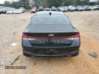 2021 Hyundai Elantra Limited with VIN KMHLP4AGXMU152289, listed as a Copart auction lot 46085895 with 96,977 mi miles and Salvage Title. Bid and sale history available at DreamBid. Image 6.