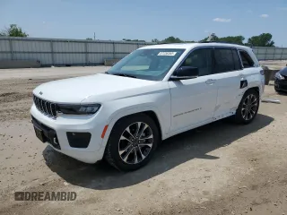 2023 Jeep Grand Cherokee Overland with VIN 1C4RJHDG2PC579835, listed as a Copart auction lot 57236365 with 7,153 mi miles and Salvage title. Bid and sale history available at DreamBid. Image 1.