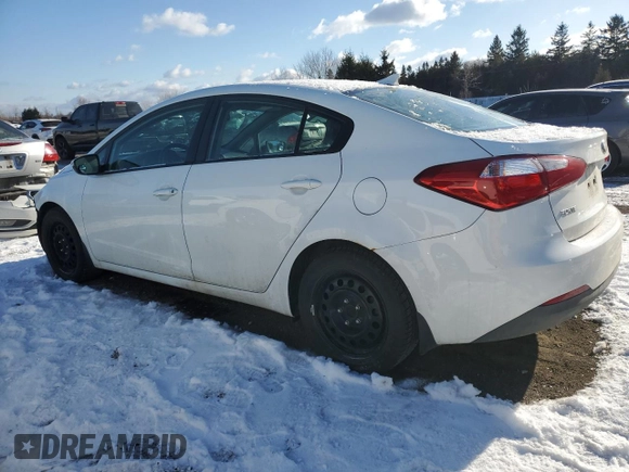 2015 Kia Forte LX with VIN KNAFX4A64F5405545, listed as a Copart auction lot 87821285 with 163,130 mi miles and Salvage Title. Bid and sale history available at DreamBid. Image 2.