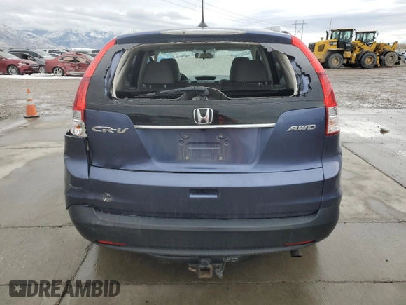 2013 Honda CR-V EX-L with VIN 2HKRM4H70DH616715, listed as a Copart auction lot 44739095 with 150,403 mi miles and Salvage Title. Bid and sale history available at carsss.com. Image 6.