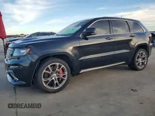 2012 Jeep Grand Cherokee SRT8 with VIN 1C4RJFDJ9CC346867, listed as a Copart auction lot 86349154 with 125,130 mi miles and Salvage Title. Bid and sale history available at carsss.com. Image 1.