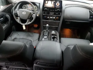 2023 Nissan Armada Platinum with VIN JN8AY2DB9P9835660, listed as a Copart auction lot 81040034 with 11,948 mi miles and Salvage Title. Bid and sale history available at carsss.com. Image 8.