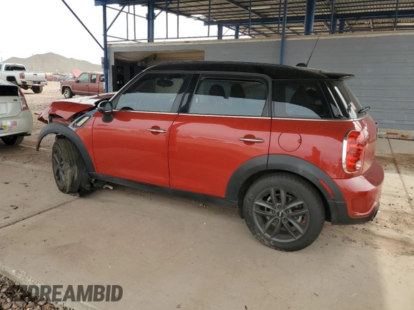 2013 MINI Countryman S z VIN WMWZC3C51DWP24514, wystawiony jako Copart lot #50951945 z przebiegiem 156 156 mil mil oraz Szkoda całkowita • Salvage title. Historia ofert i sprzedaży dostępna na DreamBid. Obrazek 2.