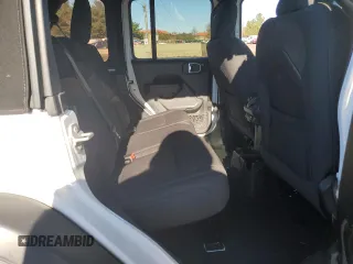 2022 Jeep Wrangler Unlimited Willys with VIN 1C4HJXDG6NW225690, listed as a Copart auction lot 80529704 with 49,310 mi miles and Salvage Title. Bid and sale history available at DreamBid. Image 11.