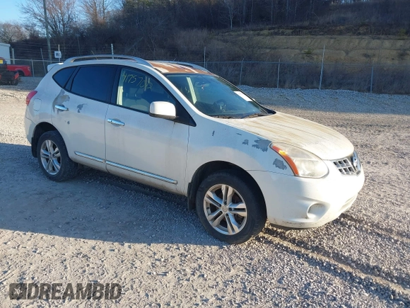 2013 Nissan Rogue S with VIN JN8AS5MT1DW534860, listed as a IAAI auction lot 41757072 with 206,778 mi miles. Bid and sale history available at carsss.com. Image 1.