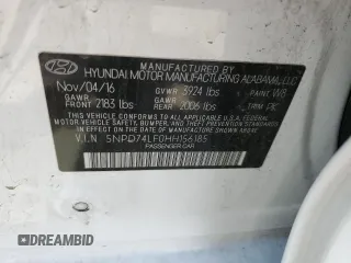 2017 Hyundai Elantra SE z VIN 5NPD74LF0HH156185, wystawiony jako Copart lot #56686625 z przebiegiem 77 496 mil mil oraz Szkoda całkowita • Salvage title. Historia ofert i sprzedaży dostępna na DreamBid. Obrazek 13.