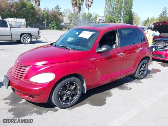 2003 Chrysler PT Cruiser GT with VIN 3C8FY78G13T567949, listed as a IAAI auction lot 42094335 with 1 mi miles. Bid and sale history available at carsss.com. Image 2.